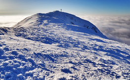 Szczyt Tarnicy powyżej chmur, Fot. Łukasz Barzowski