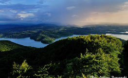 Widok z góry Jawor na Jezioro Solińskie, Fot. Łukasz Barzowski