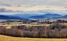 Panorama Lutowisk z punktu widokowego